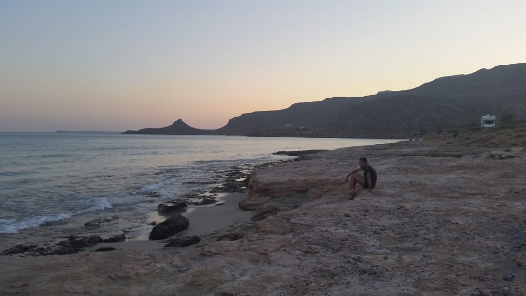 Strand von Xerokampos in der Abendsonne